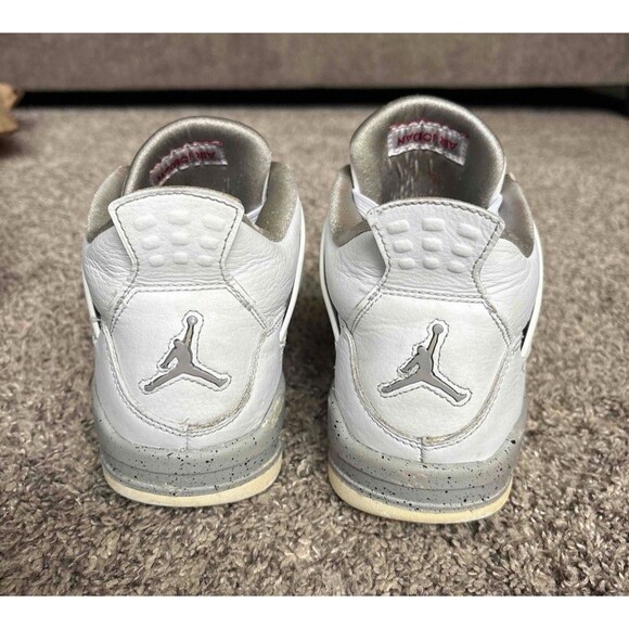 Nike Air Jordan 4 Retro White Oreo Size 7 Youth (Size 8.5 Women's) - Picture 4 of 9